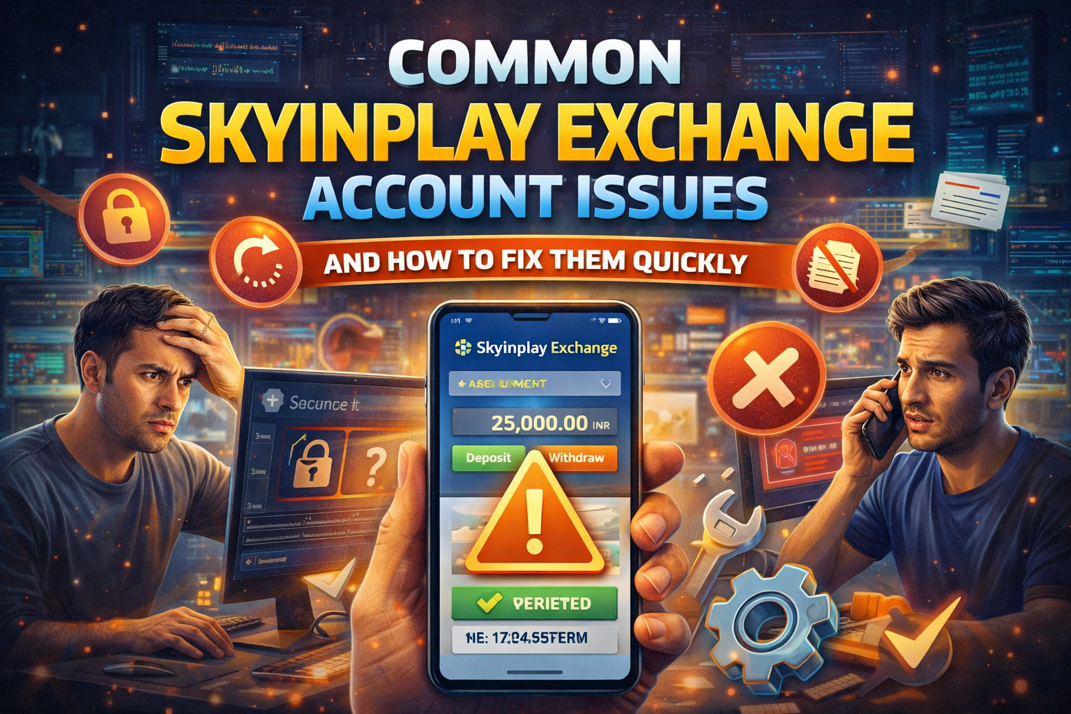 Skyinplay Exchange account issues and quick fixes guide